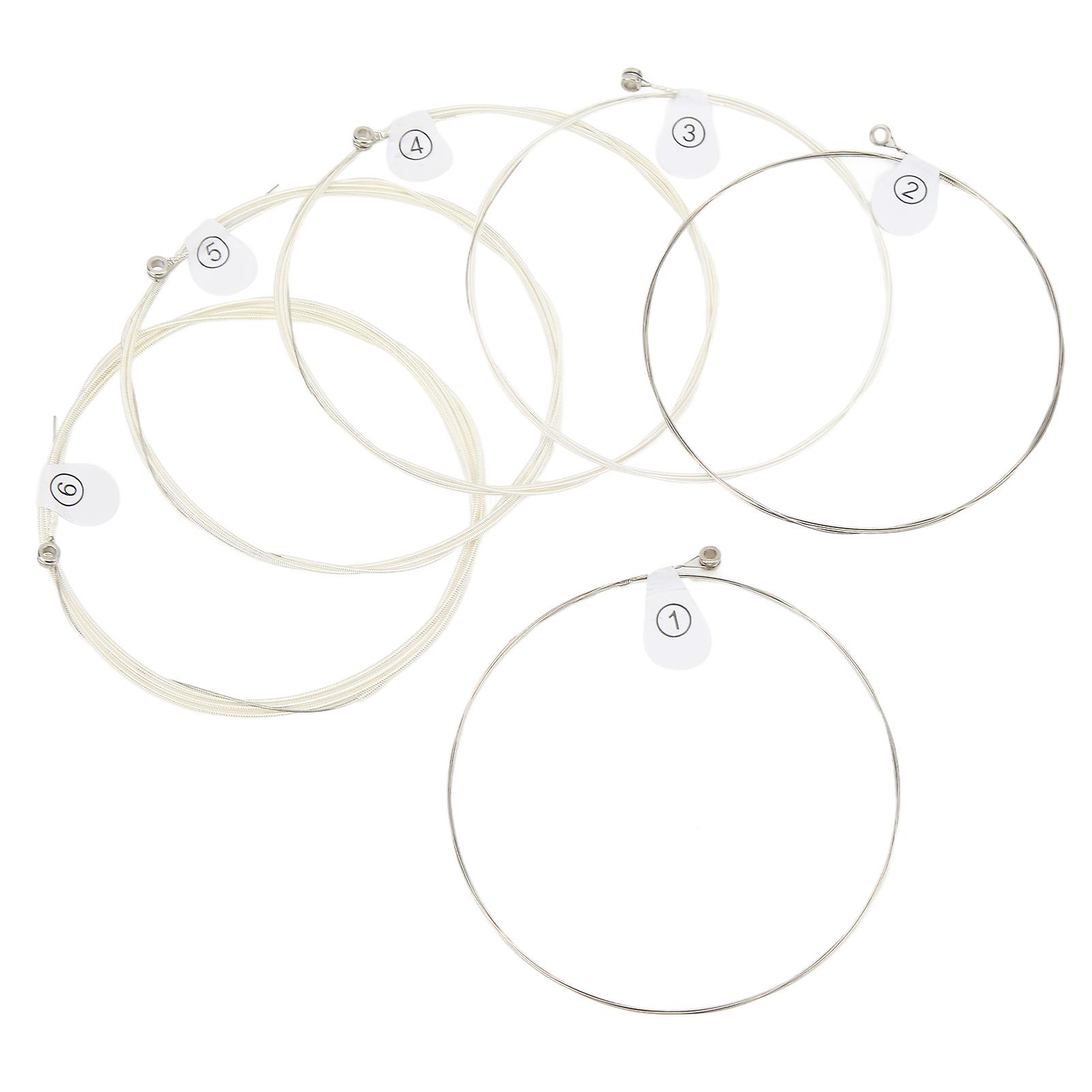 6Pcs Guitar String Ball End Metal Bass Strings Instrument Accessory for Replacement 