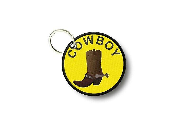 Key key door keys round prints double-sided cowboy