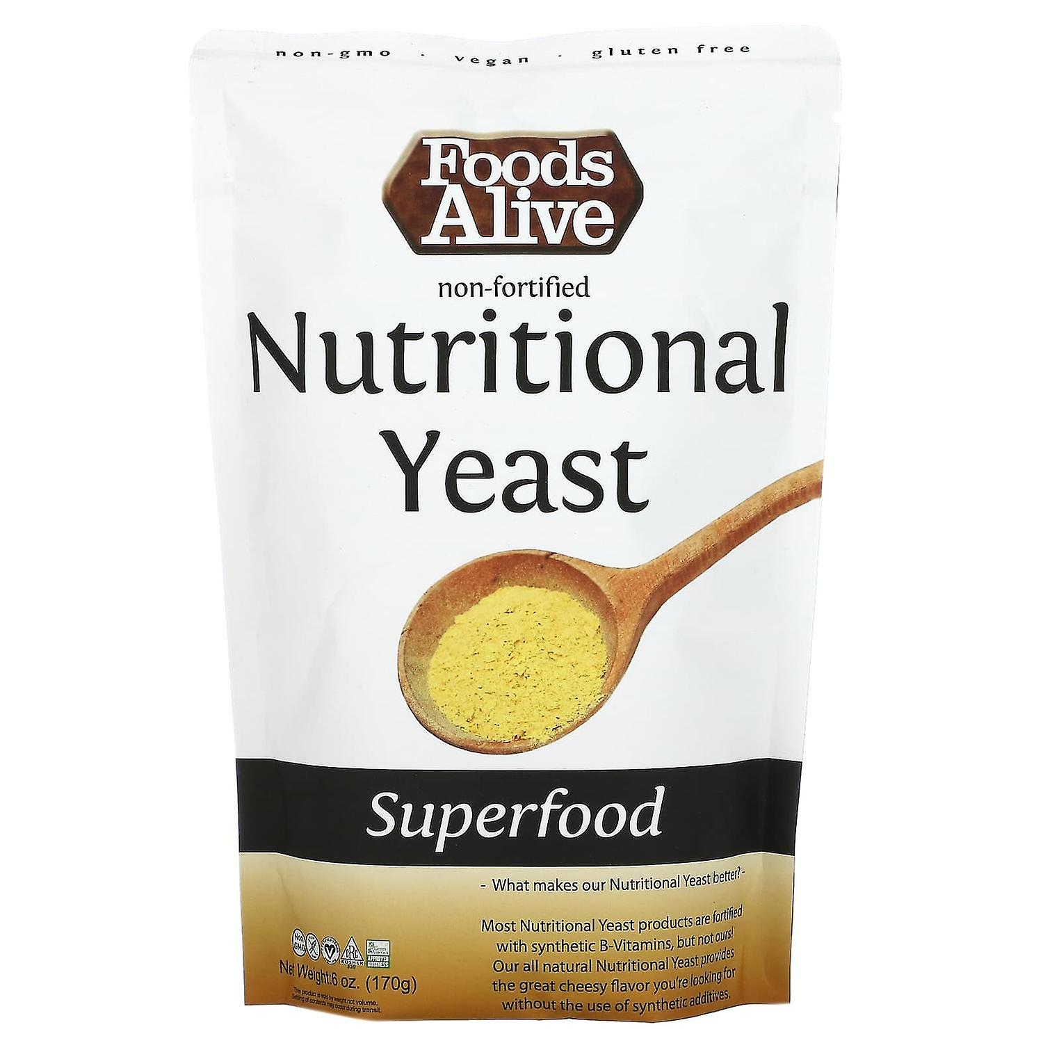 Foods Alive, 超级食品,非强化营养酵母,6 盎司(170 克)