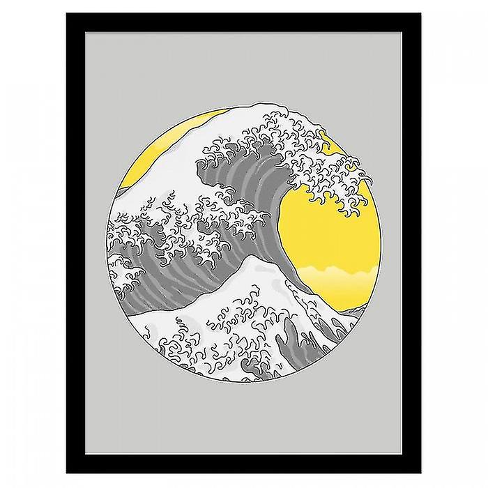 Quick Brown Fox The Grey Wave Framed Poster