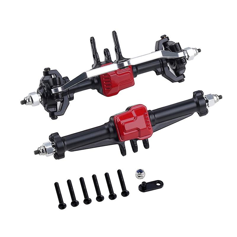 Front And Rear Axles For 1/18 Trx4m Remote Control Model Car Axle Upgrade Accessories, Black