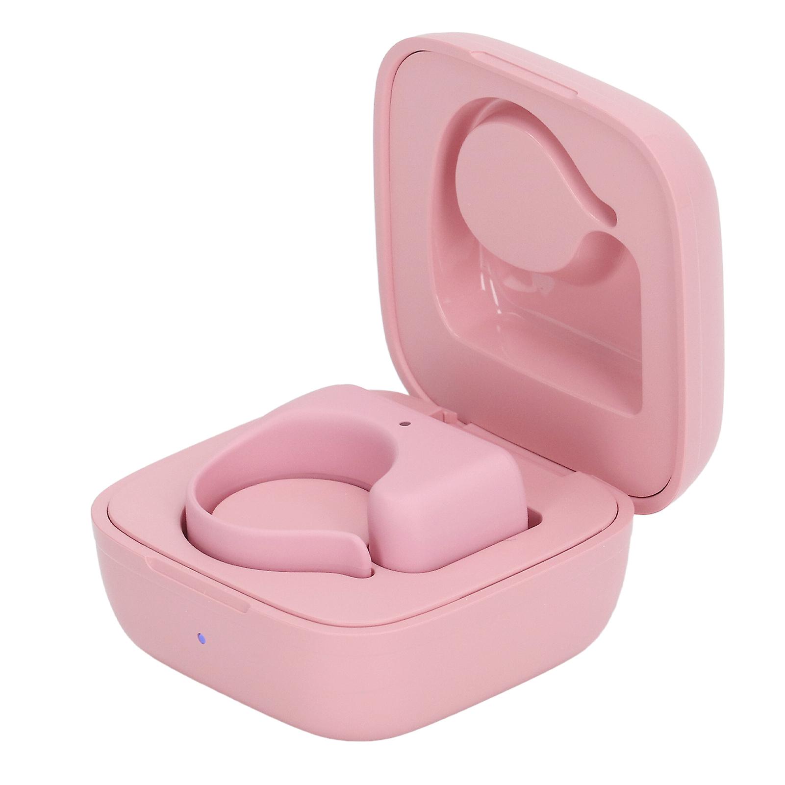 Remote Control Scrolling Ring Bluetooth APP Page Turner ABS Camera Remote Shutter Selfie Button with Charging Case for Cell Phone Pink 