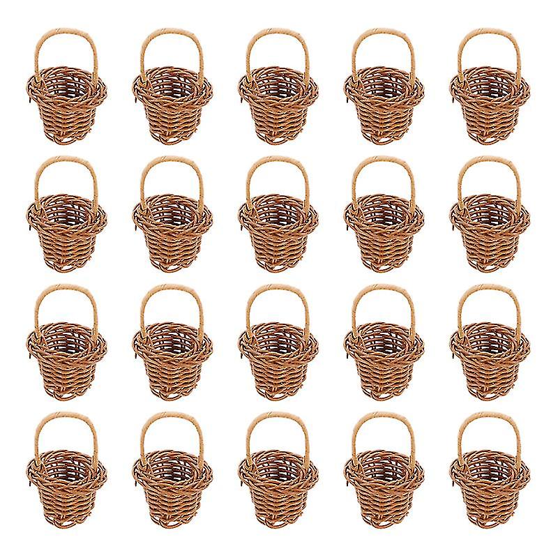 20pcs Mini Woven Basket
