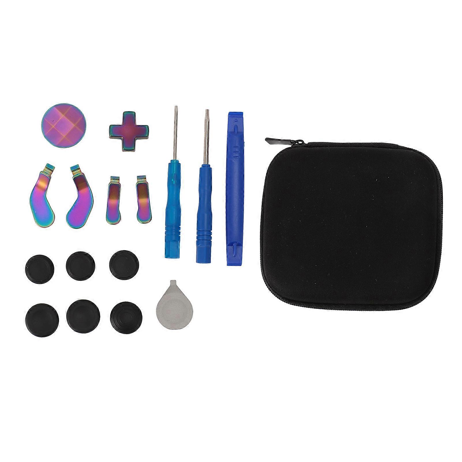 13 in 1 Metal Thumbsticks for Xbox One Elite Series 2 Controller Metal Mod 6 Swap Joysticks 4 Paddles 2 D Pads 1 Tool for Elite Series 2 Core