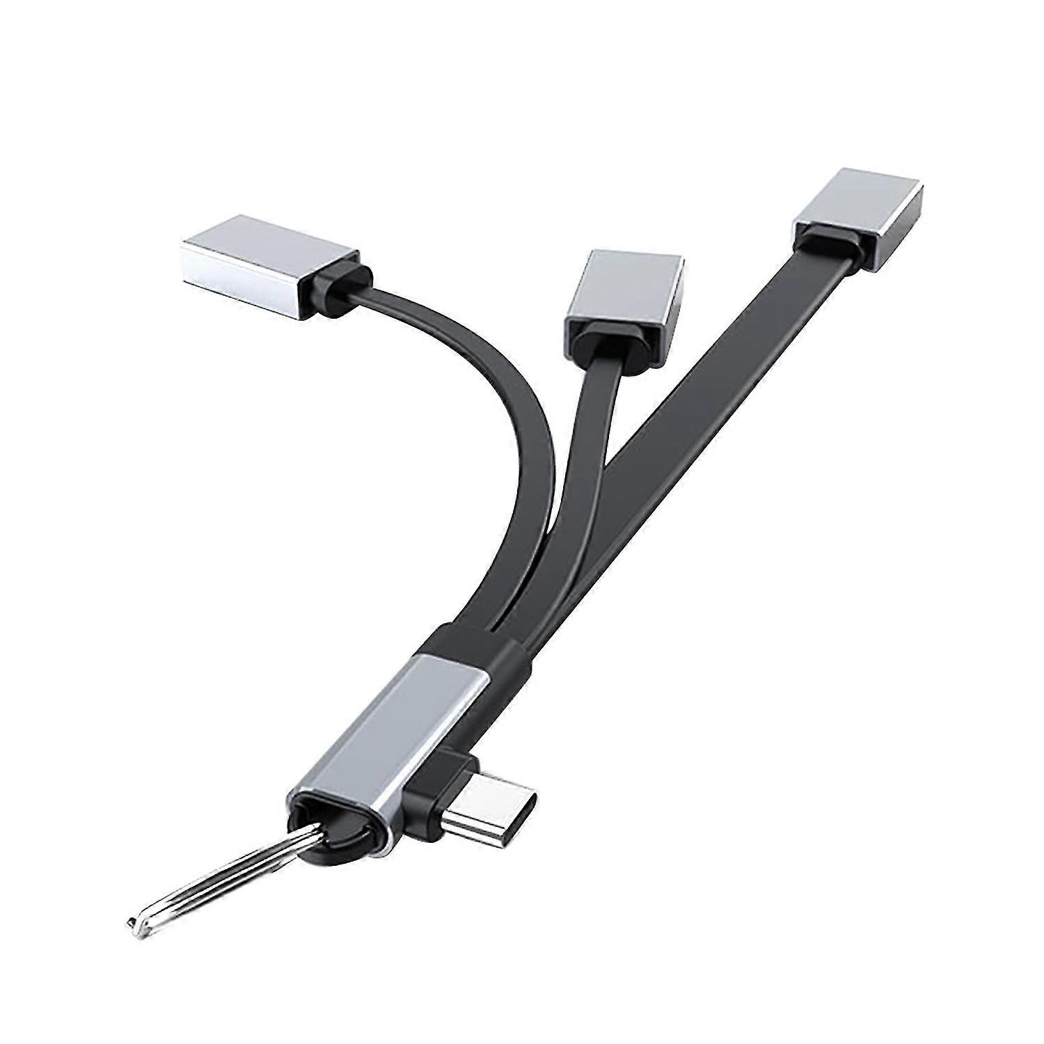 USB-C-Hub 3-in-1-Hub mit Unterstützung von Tastatur/Maus/U-Festplatte OTG Typ-C auf USB 2.0/3.0 Typ-C-Splitter für Lapt