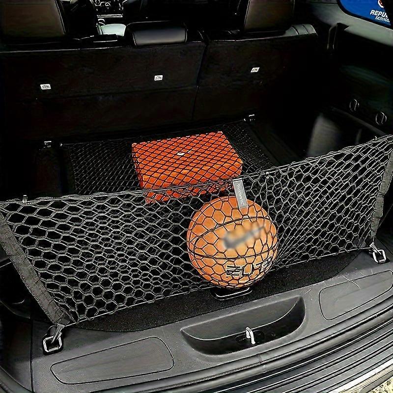 Versatile Car Storage Net Set - Durable, Non-Elastic Flat & Vertical Nets For Trunk Organization And Moving Essentials