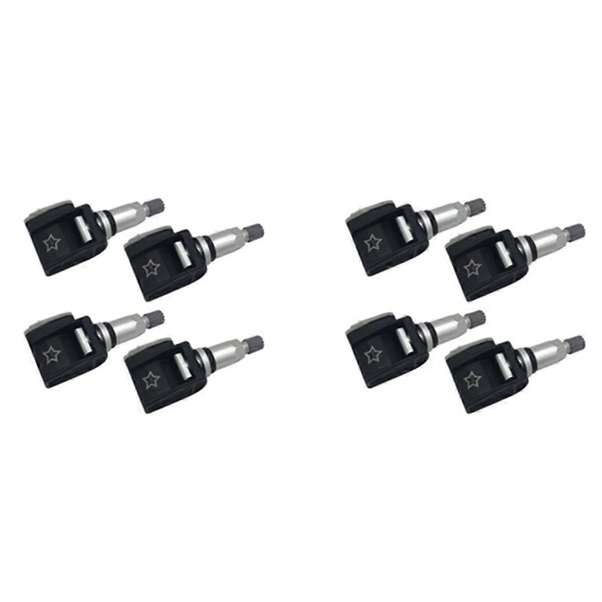 Black 8Pcs Tire Pressure Monitor Sensor Tpms 433Mhz Fit For G30 G31 G38 F90 G32 G11 G12 G01 G02 G05 36106872774 Size 8