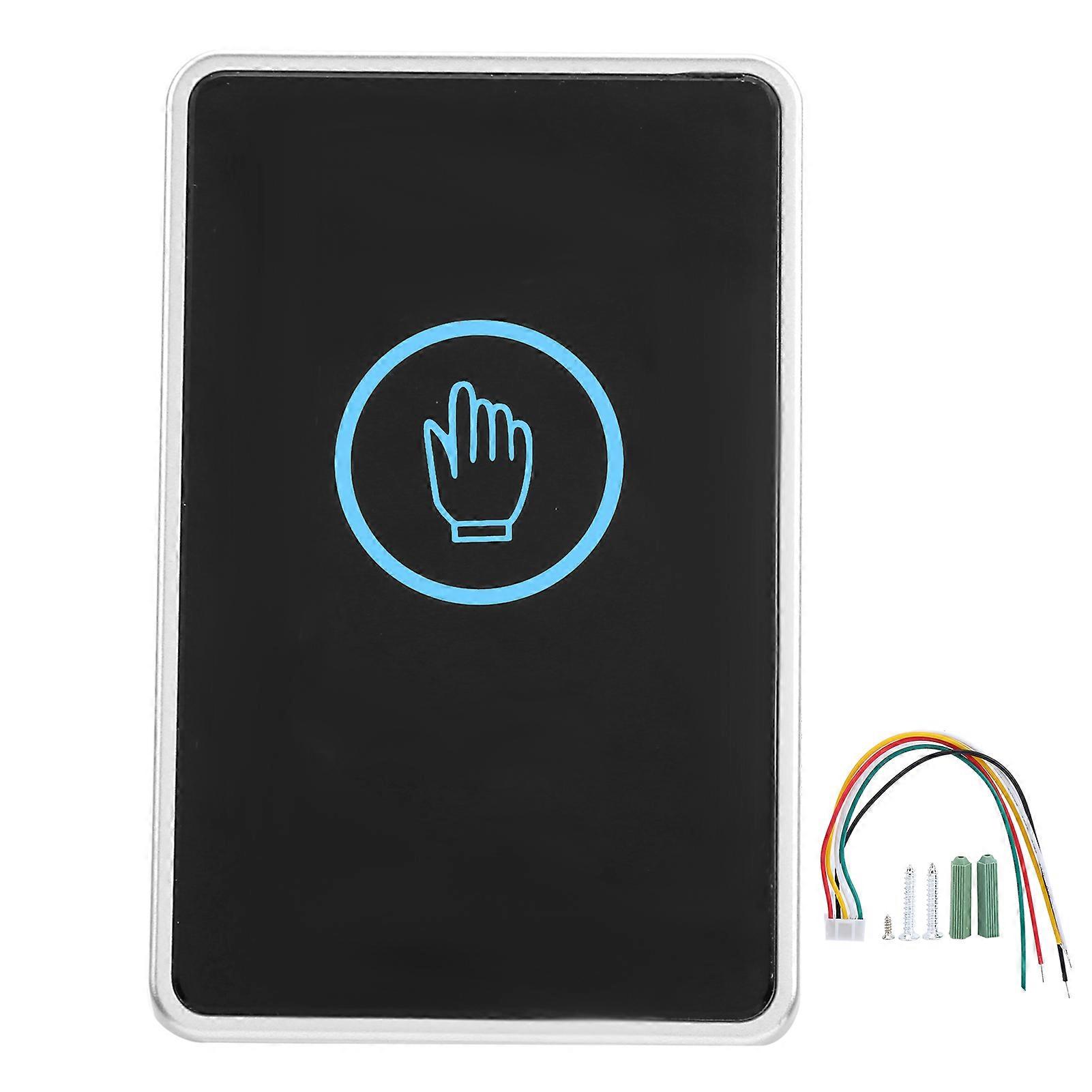 Door Exit Button Led Infrared Access Control Backlit Switch Abs Plastic Nontouch Type Dc 12v