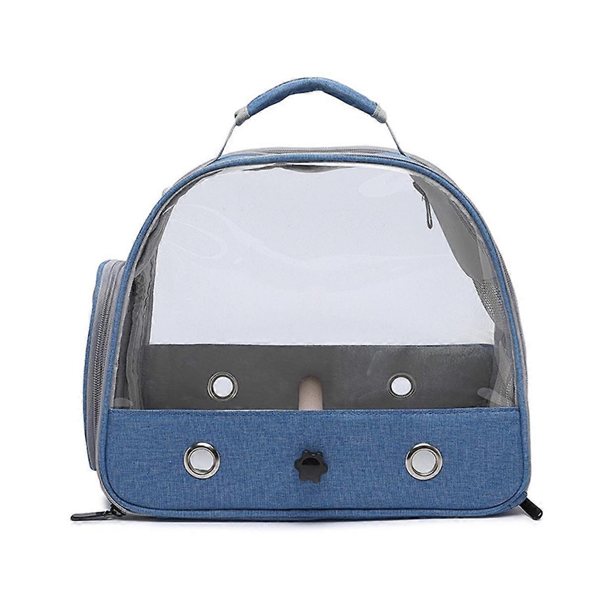 Bird Travel Carrier Bag, Portable Small Bird Parrot Parakeet Carrier with Standing Perch,Side Access Window-