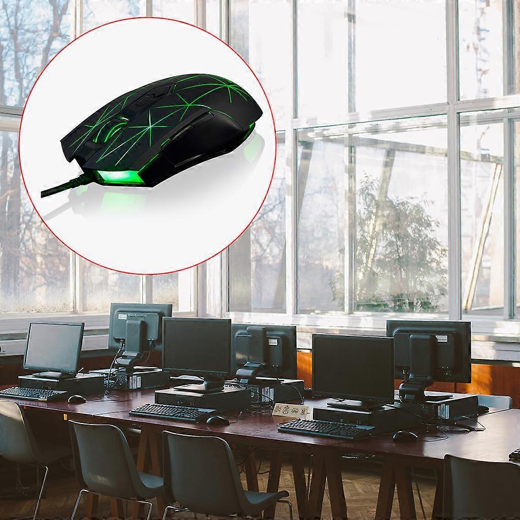 Aj52 Wired Professional Gaming Mouse Has 7 RGB Backlight Modes For Computer Notebooks Wired Professional Gaming Mice In Stock