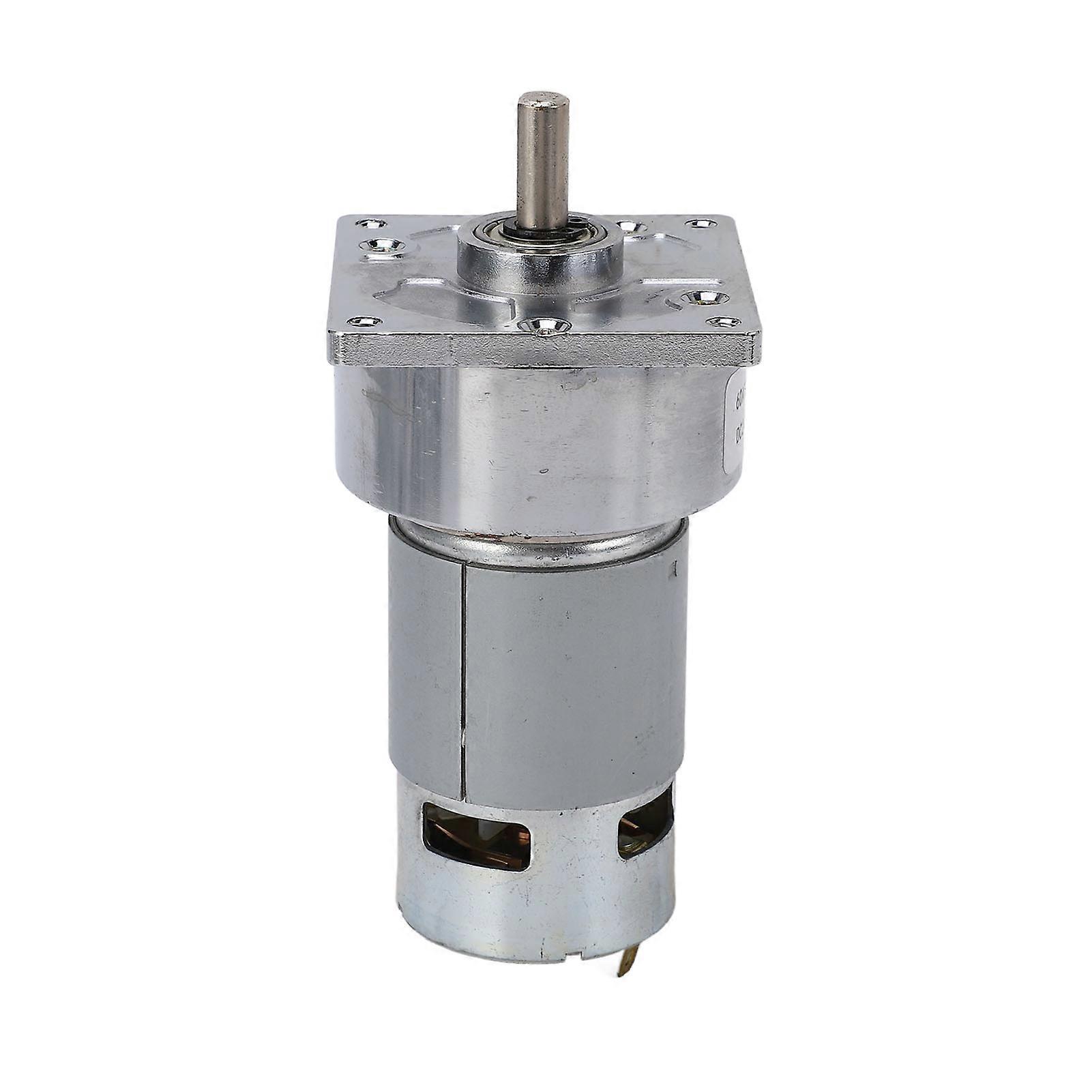 Gear Motor DC 24V 3.8A Speed Reduction Self Locking Reversible Worm Geared Motor for Machine 120RPM 8.0KGFCM