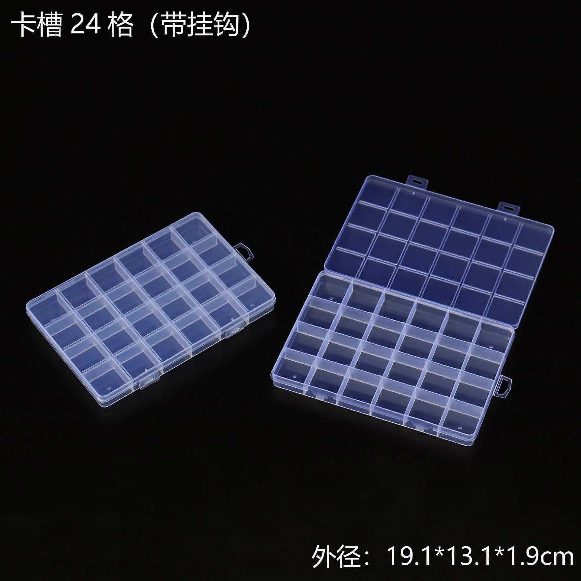 1pcs Nail Art Storage Box Multiple Grids Individually Jewelry Gems False Tip Container Rhinestones Case Organizer Empty Box