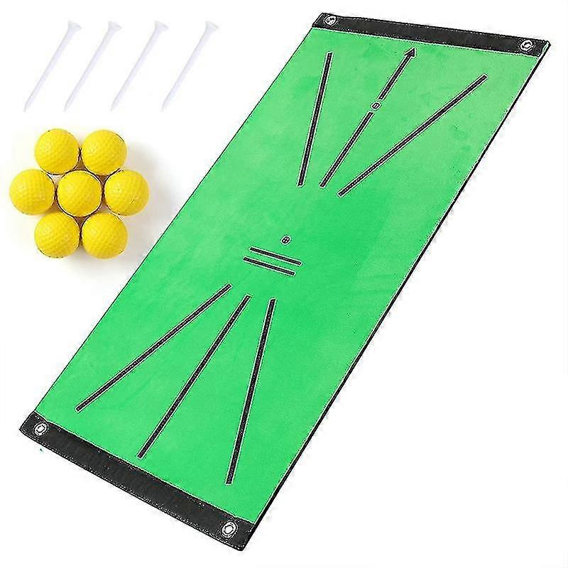 golf hitting mat golf training set with 7 pcs golf practice balls