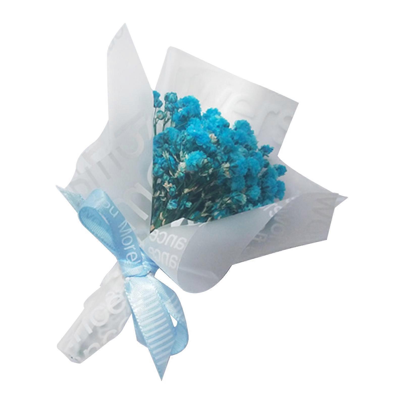 Természetes szárított virág örökké többszínű reális Gypsophila rózsa csokor évfordulóra Jikaix