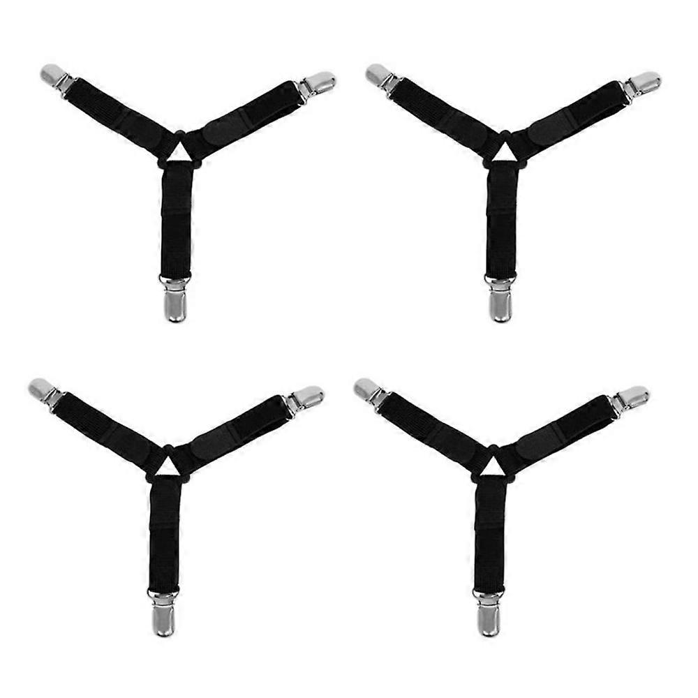 Capa de cama de 3 cabeças suporte de clipe fixo colchão clipe antiderrapante fivela fixa capa de cama clipe fixo cinto elástico anti-corrida clipe de cama
