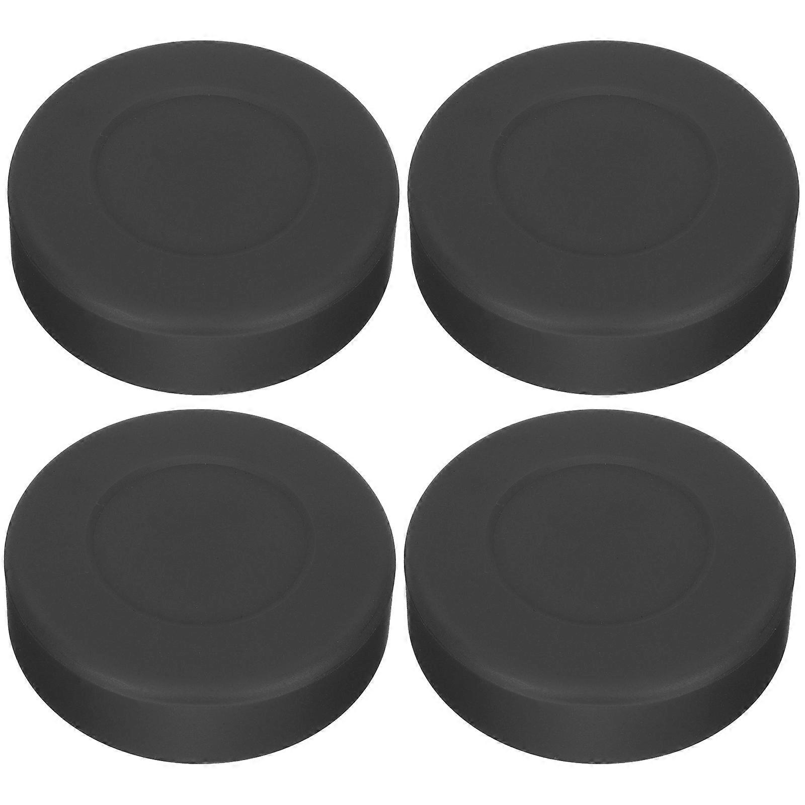 4pcs Ice Hockey Pucks Rubber Hockey Pucks Ice Hockey Practicing Supplies