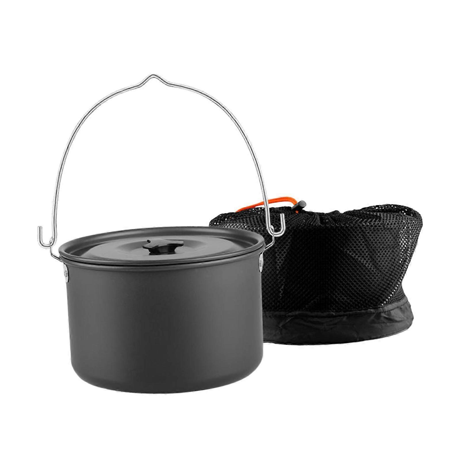 Hanging Pot Practical Kitchen Cookware Camping Pot for BBQ Picnics Explorers
