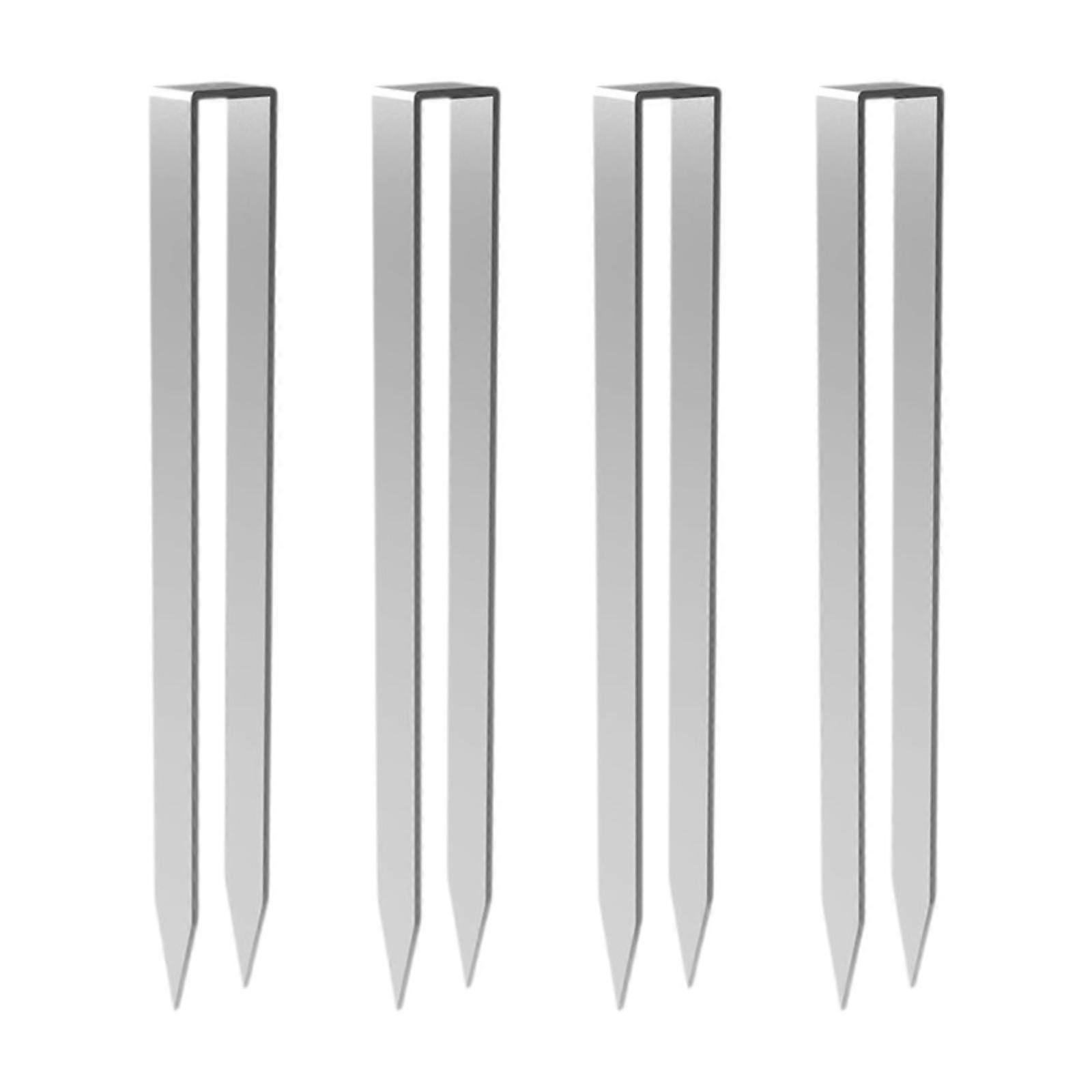 4 قطع حديقة حصص مرساة أرضية 11.8 "خيمة حصص لقماش القنب التخييم في الفناء الخلفي