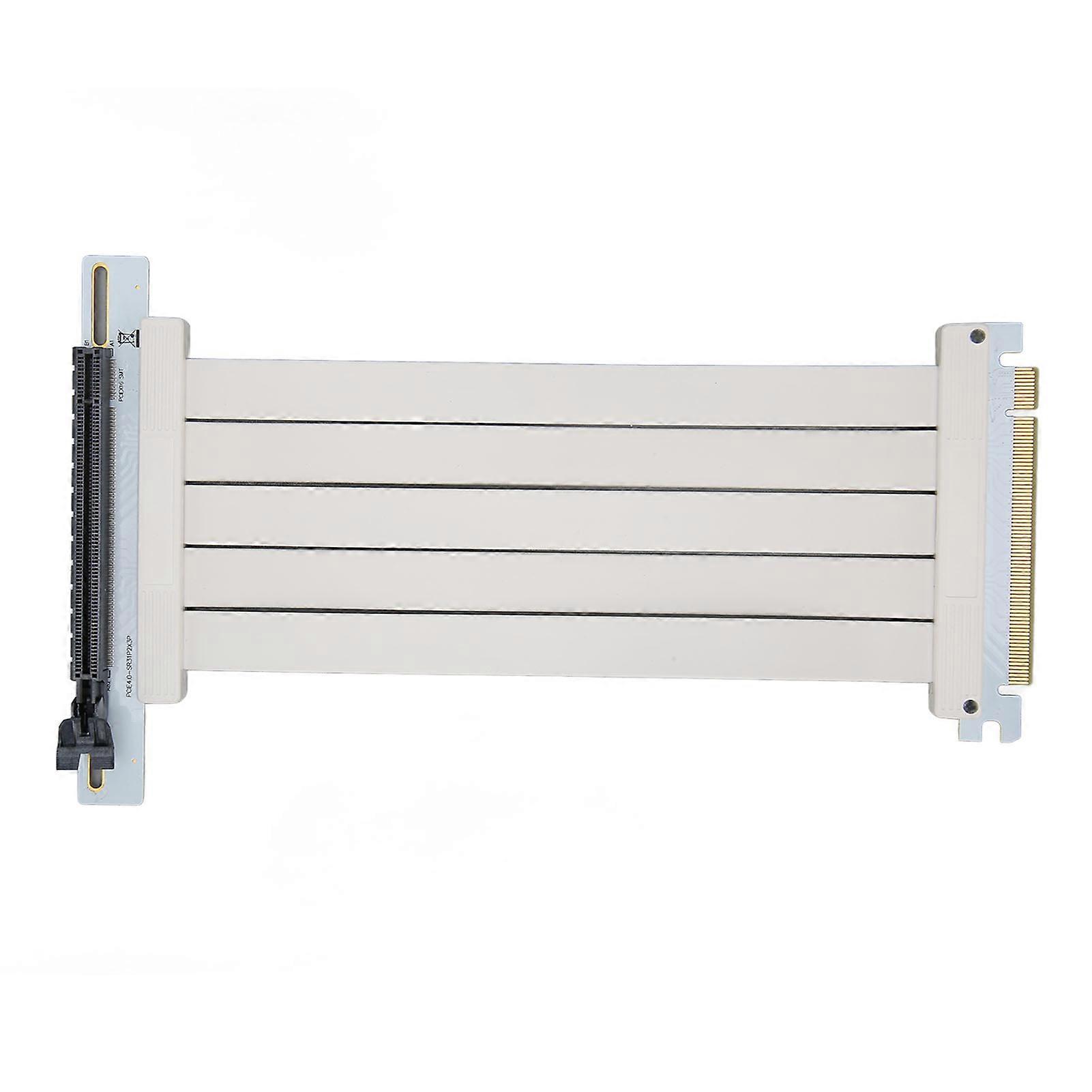 PCIe 4.0 X16 Riser Cable 90 Degree Socket Extension Cable High Speed Vertical Mount Gaming Riser Cable for PCIe3.0 Gen3