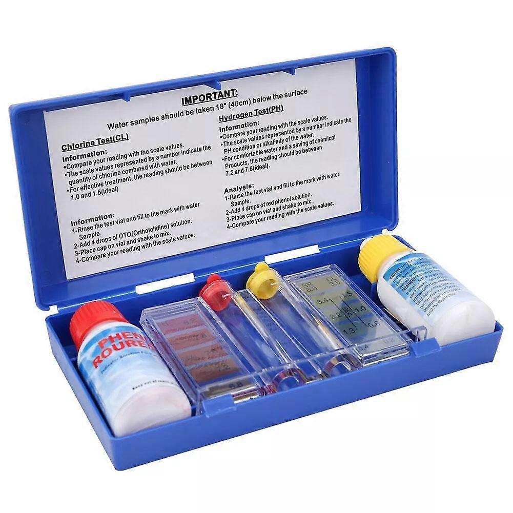 PH Chlorine Water Test Kit Hydrotool Testing Kit for Swimming Pool