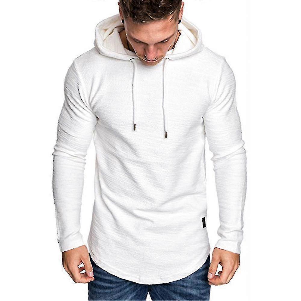 Manga comprida Com capuz pullover moletom esporte