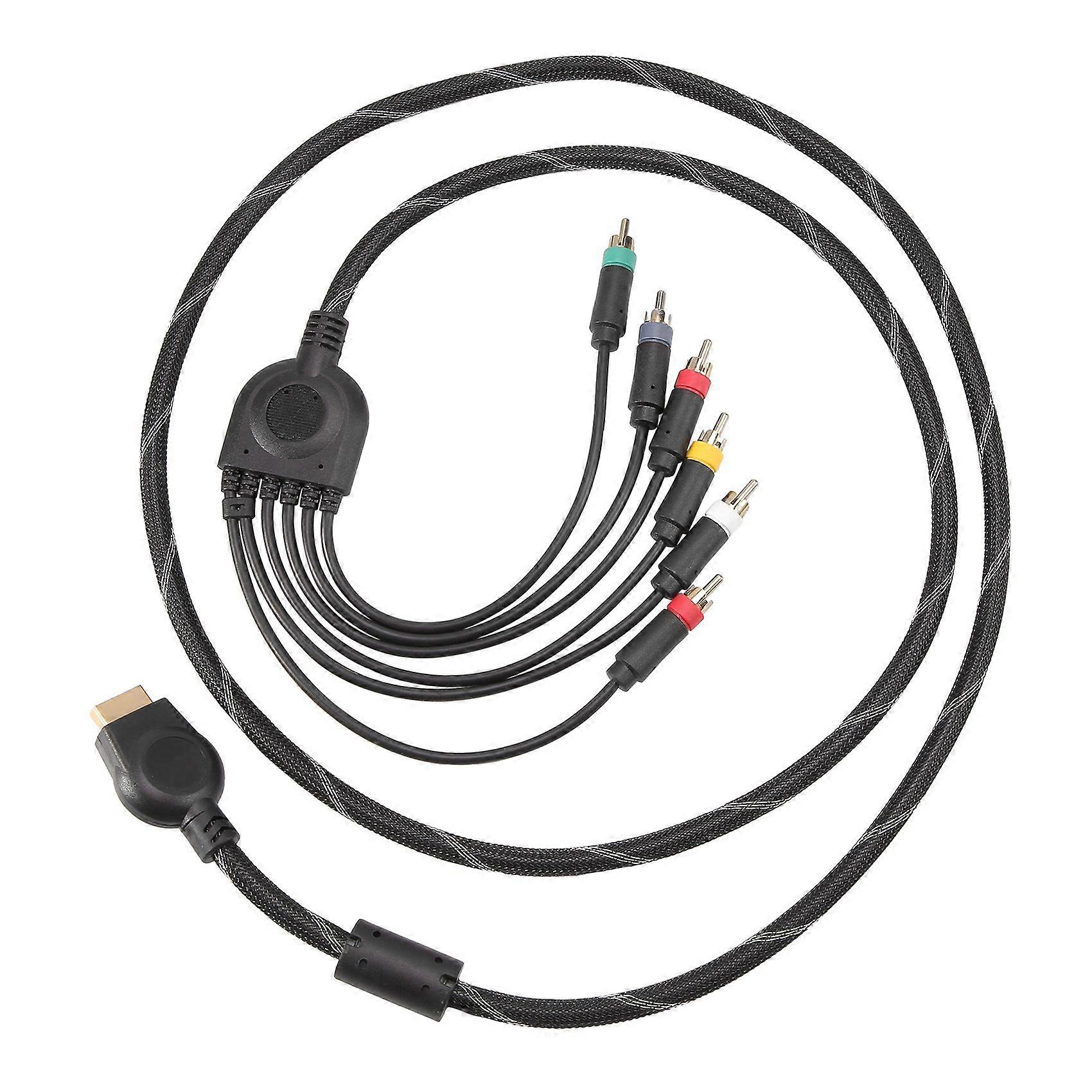 Suitable for PS2/PS3 Component Cable 1.8M Suitable for PS 2/3 High Resolution Game Cable Accessorie