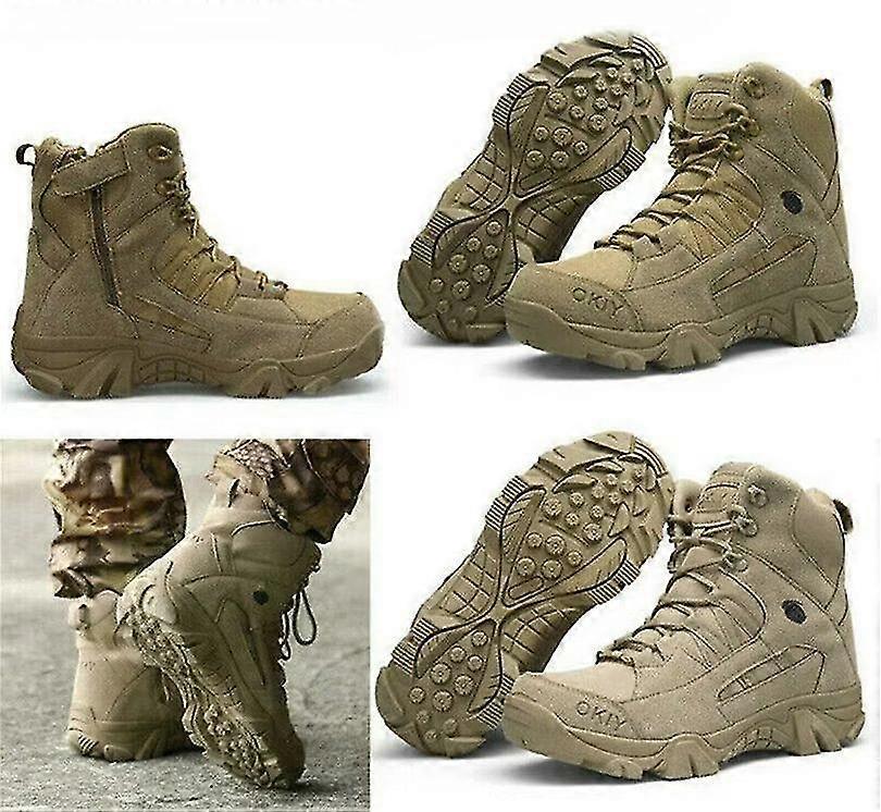Erkek Askeri Taktik Savaş Yürüyüş Botları Çöl Ayakkabıları Eğitim Açık