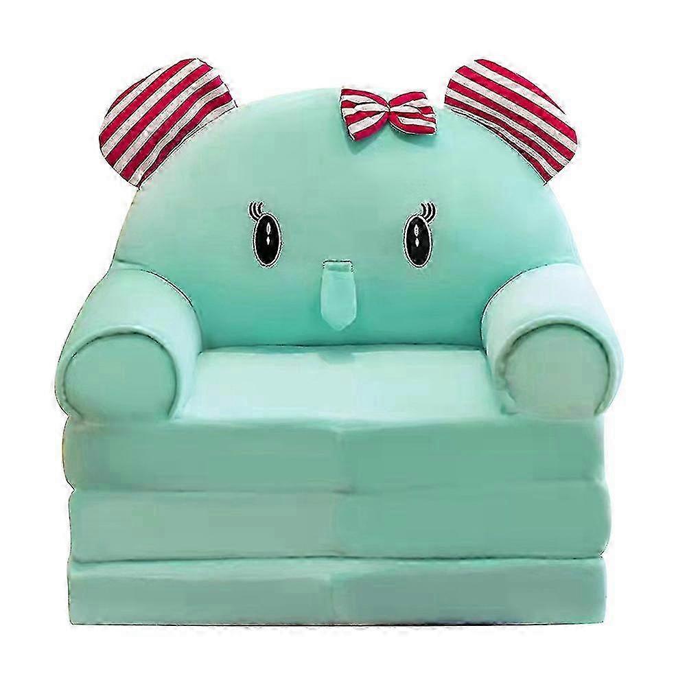 2 In 1 Plush Cartoon Sofa For Kids Super Soft Pp Cotton Cushion For Home Use Only Including Sofa Cover