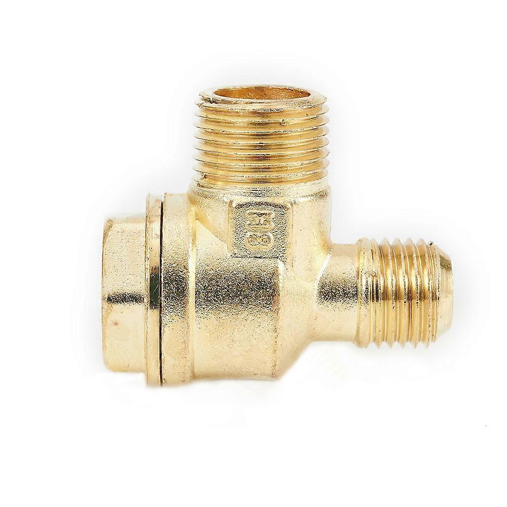 1 Pc Air Compressor Check Valve 3 Port Check Valve Zinc Alloy Male Thread Connector Tool For Air Compressor Pipe Connection Tool