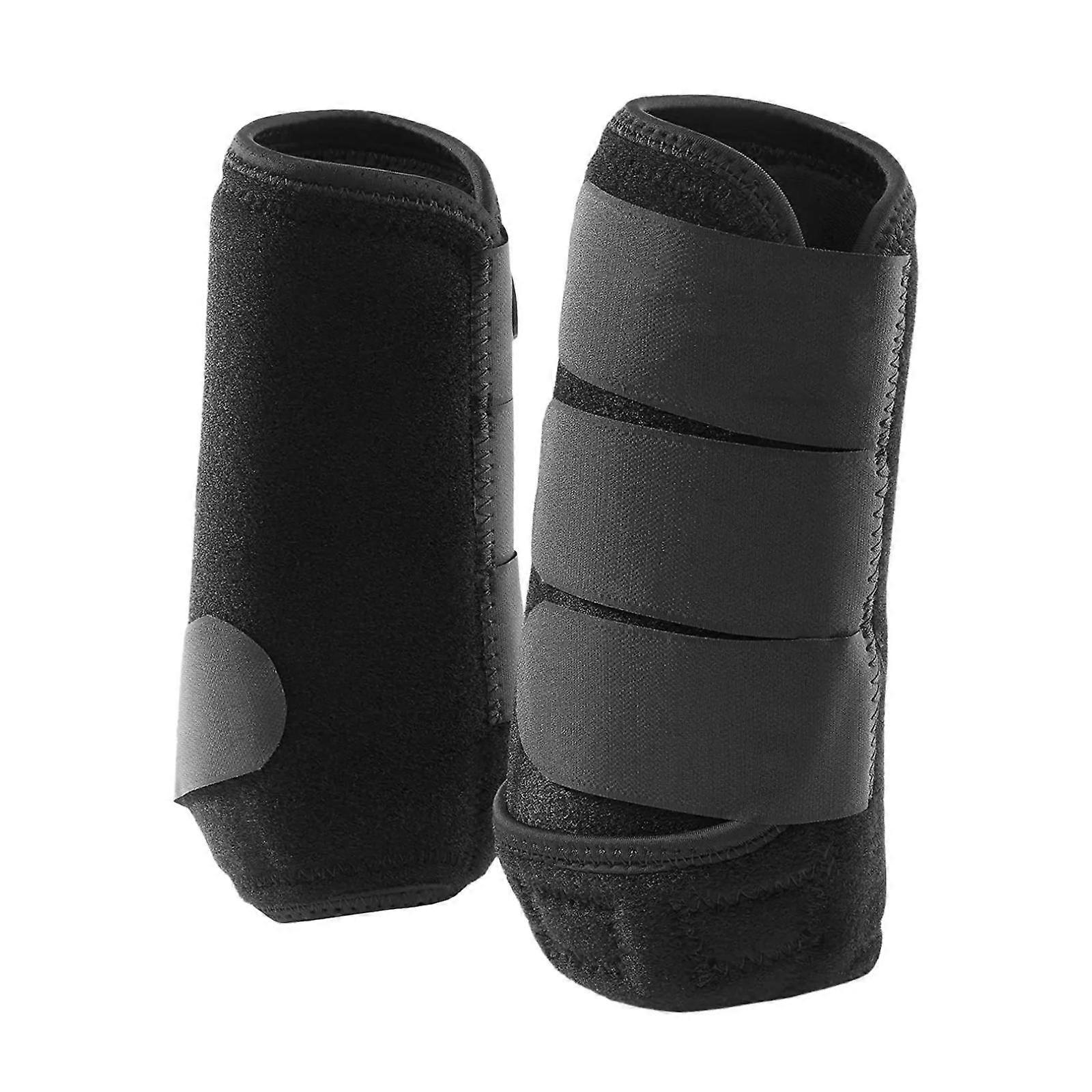 2 Stück Pferdestiefel Multifunktions Komfortable tragbare Ausrüstung für das Training Reiten Vorderbein S