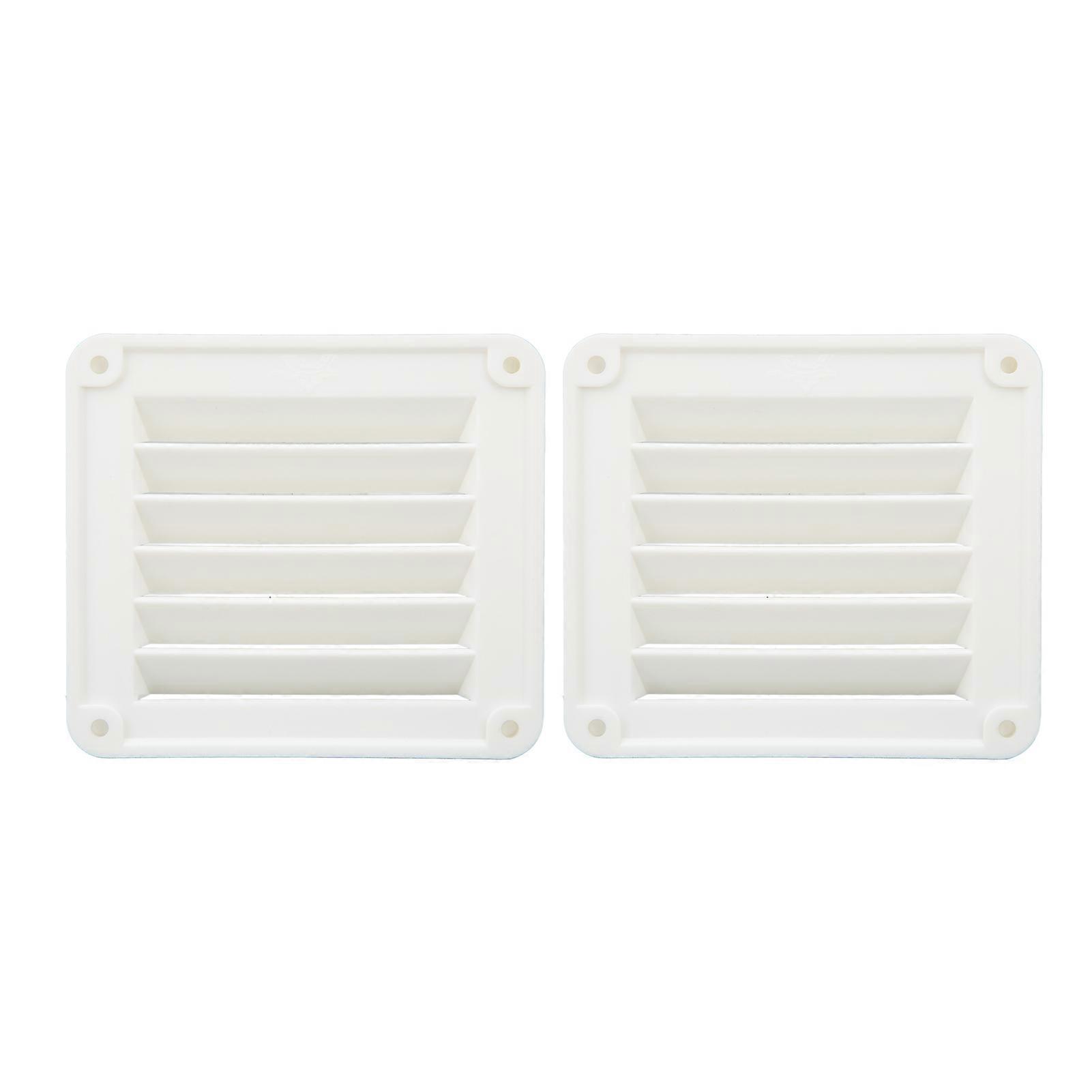 2st Luftventil Ventilationsöppning Sidoavgasport Rektangulär Ventilationsöppning Vit