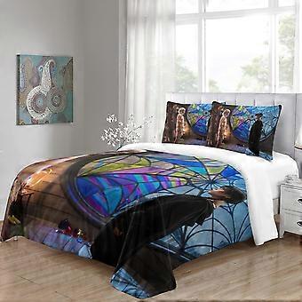Housse De Couette 3D Mercredi Addams – Set 3 Pièces En Microfibre, Tailles Simple à Super King