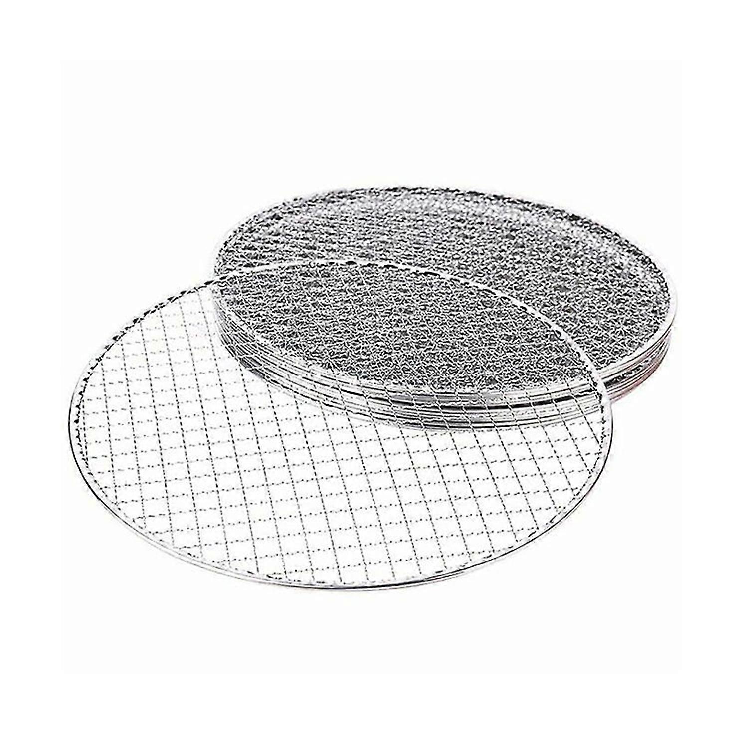 5pcs/set Round Disposable Bbq Grill Rack Roast Net Grat New