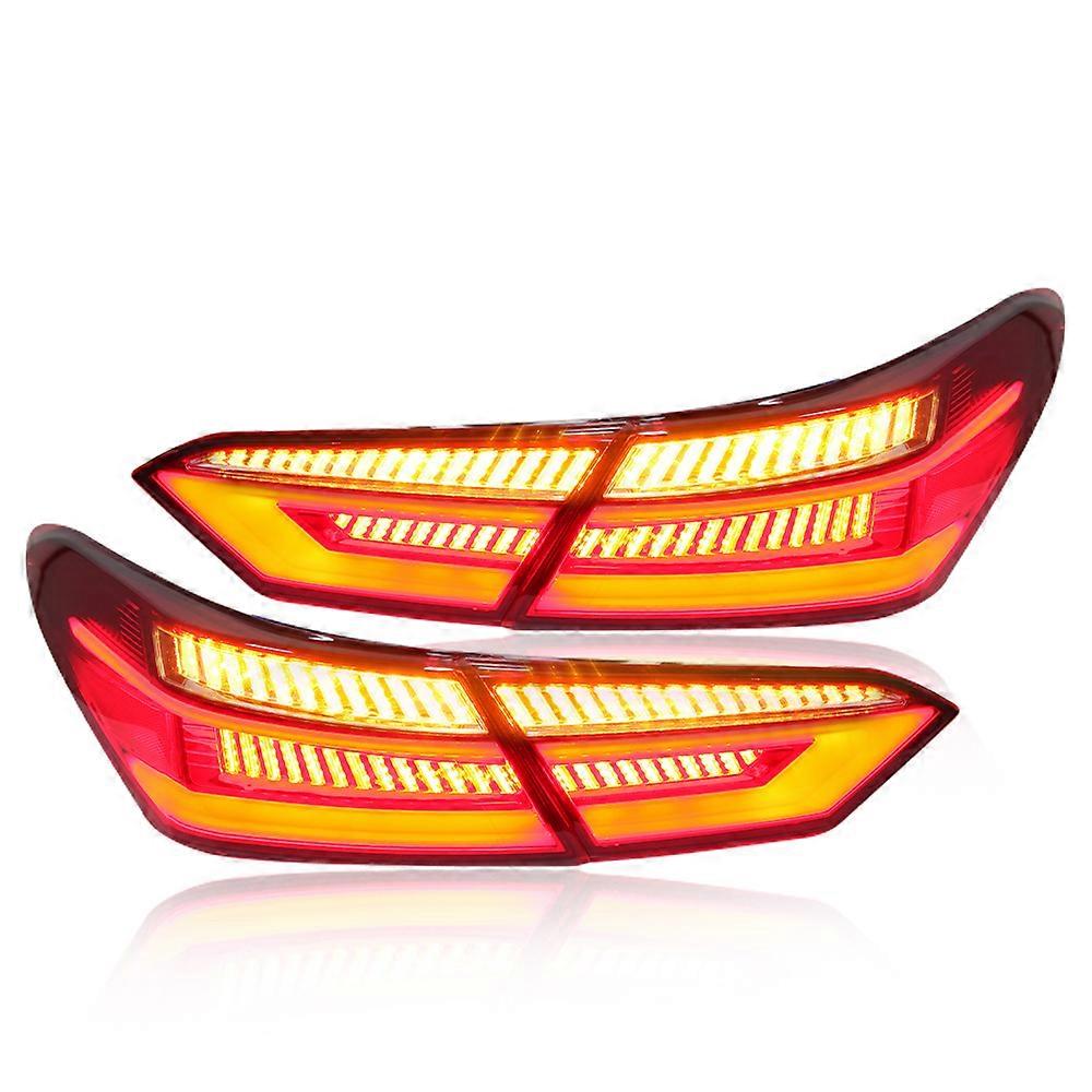 Tail Lights for Toyota Camry 2018-2021 US Version LED Rear Lights Turn Signal Light Stop Brake Lamp Driving Lamp Reversing Lamp