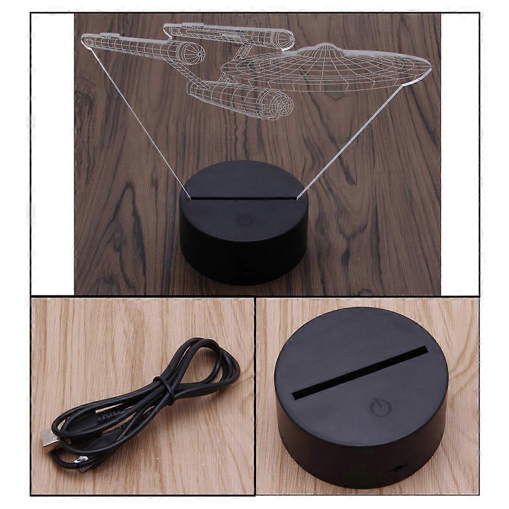 Visual for Creative Battleship LED Desk Lamp for Touch Control 7 Color Change USB Power Christmas Thanksgiving Birthday