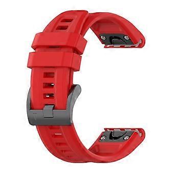 For Garmin Fenix 6S Pro 20mm Silicone Solid Color Watch Band