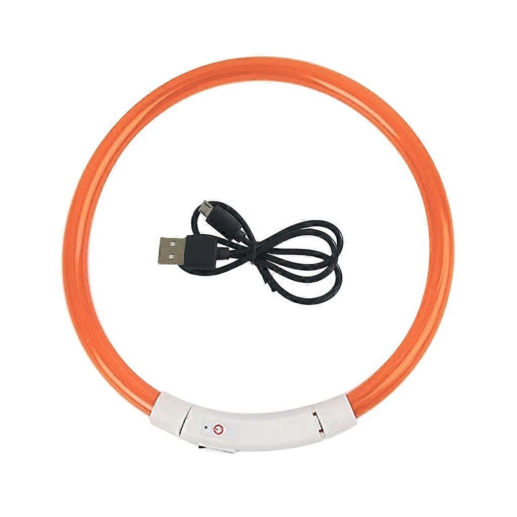 Rechargeable Light Up Collar with Glowing Walking Dog at Night Soft
