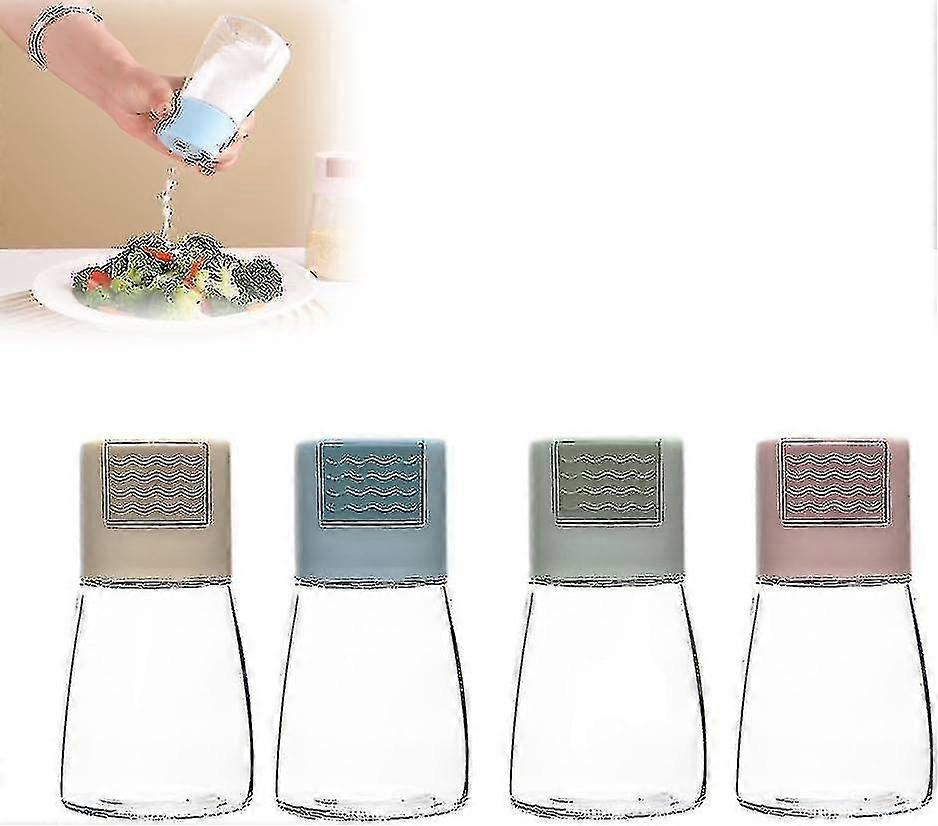 Conical Spice Bottle For Kitchen, Spice Bottle With Pressure Dosage, Salt And Pepper Shakers Precise Quantitative, Condiment Dispenser