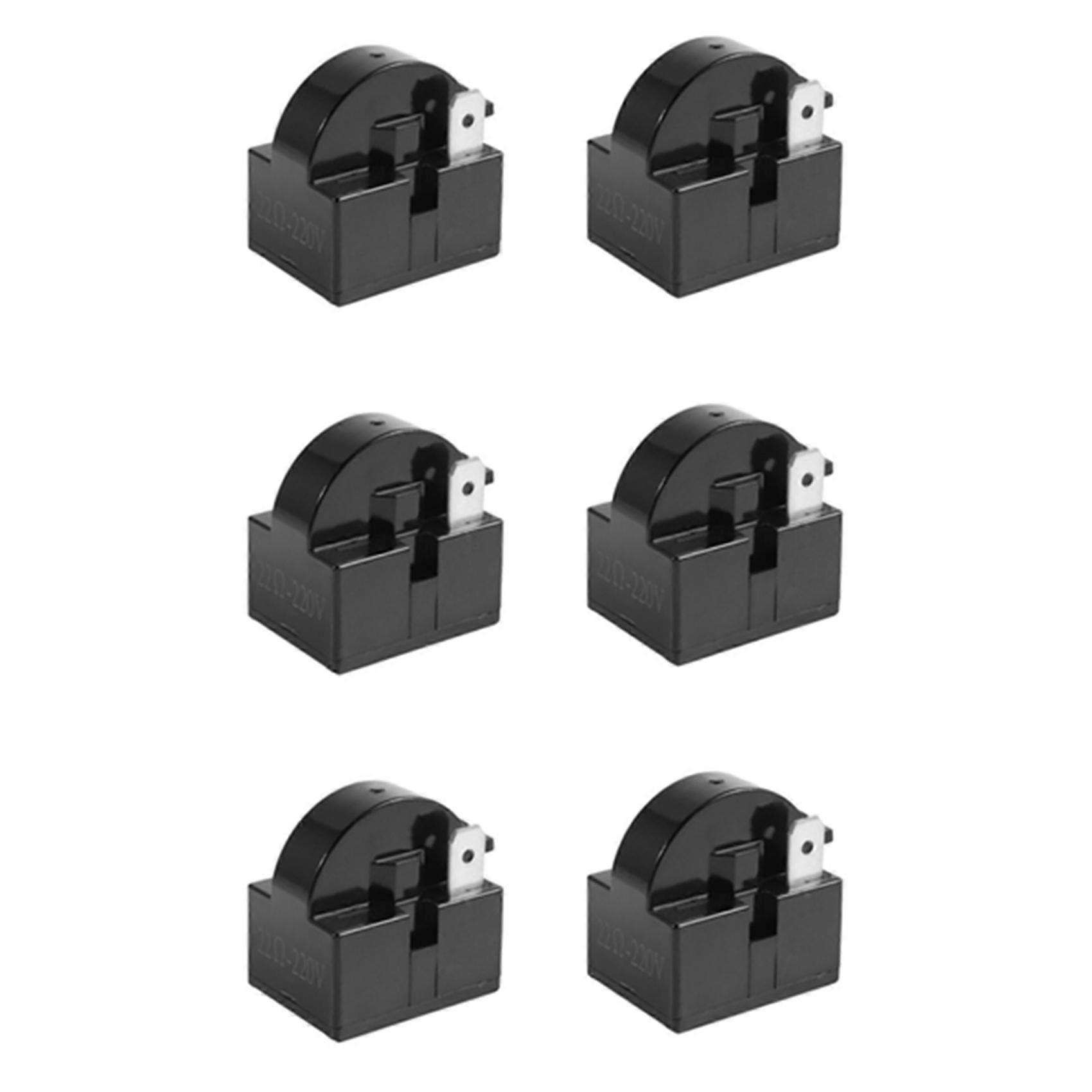 6x Plastic Case 22 Ohm 2 Pins Ptc Starter Relay For Refrigerator