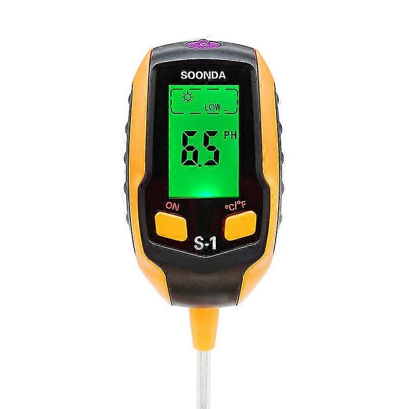 soil ph meter,4 in 1 digital soil ph tester,soil moisture-light-ph-temperature tester