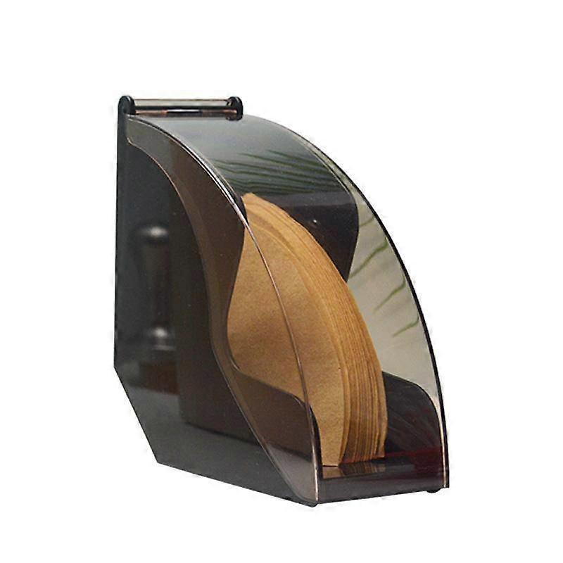 Coffee Filter Holder Filter Paper Dispenser Rack with Dustproof Cover