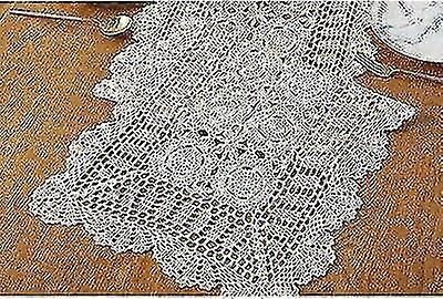 100% Cotton Handcraft Crochet Tablecloths Crocheted Table Topper Handmade Sofa Tablecloths