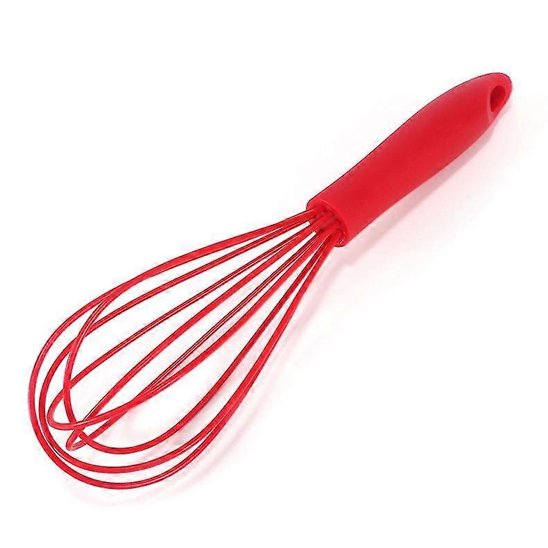 Silicone Non-Stick Balloon Whisk (26cm) -Red