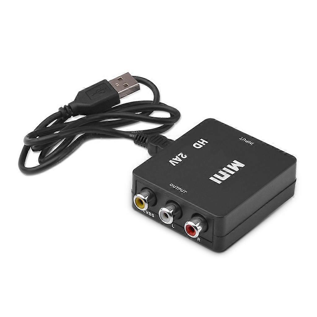 Light Weight HDMI-compatible to AV 3RCA Adapter for Game Console Projector TV