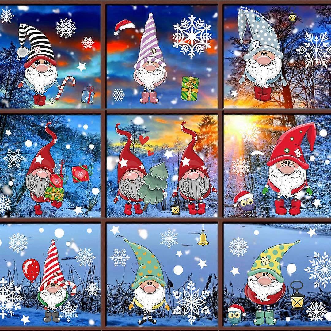 Christmas Window Clings, Snowflake Shaped Sticker