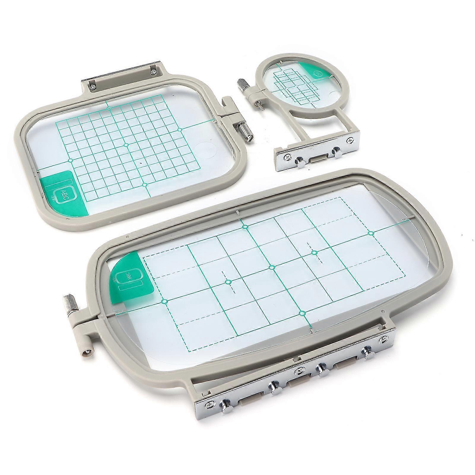 Embroidery Frame Hoop Set 3pcs Multifunctional Sewing Machine Kit for Home Use