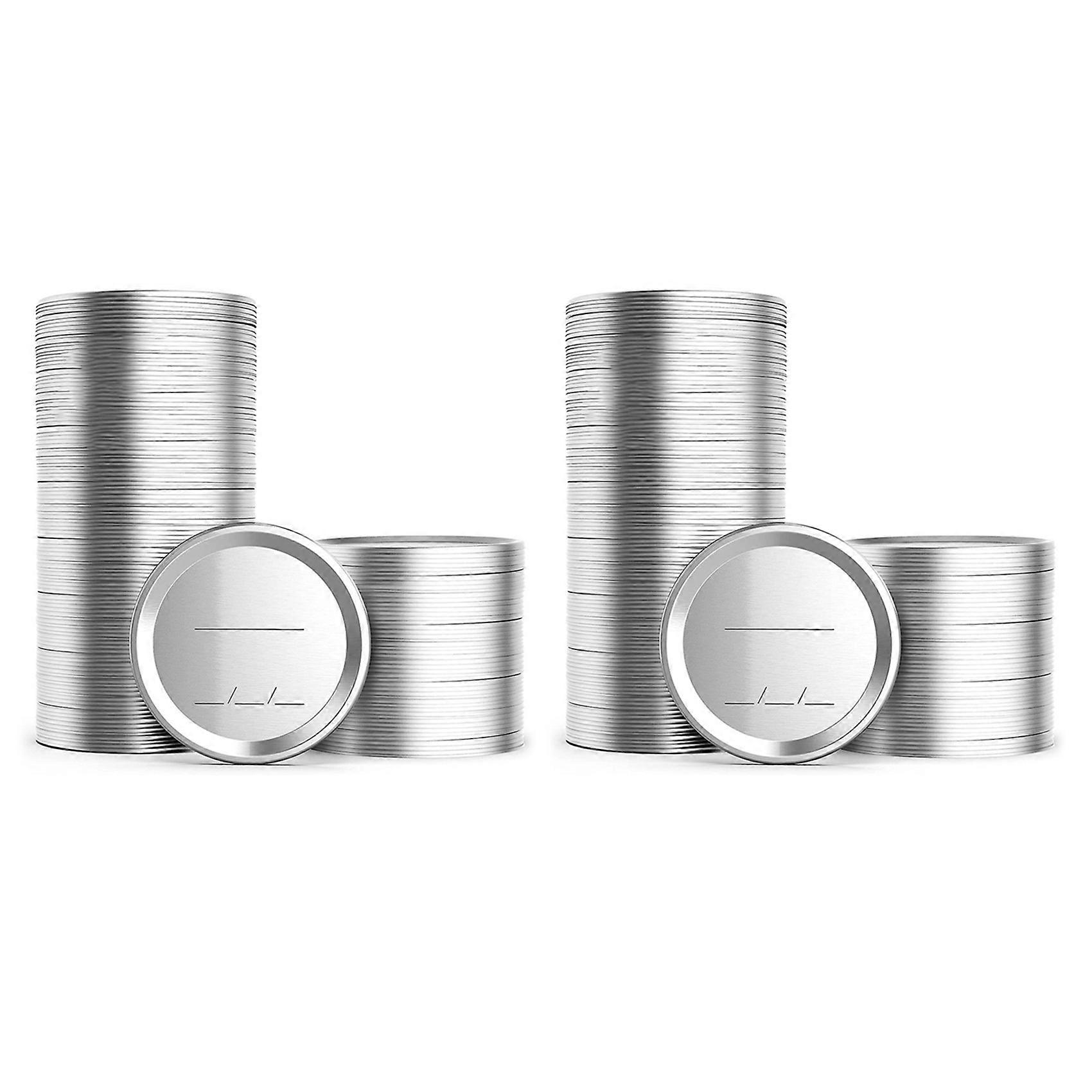 200Pcs 70mm Regular Mouth Canning Lids for Ball,Jars Split -Type Metal Mason Jar Lids for Canning,f