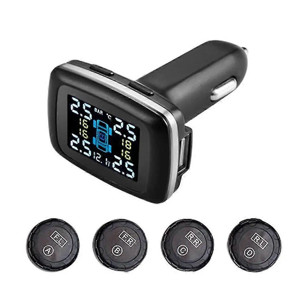 Car Tire Pressure Alarm System Cigarette Lighter Tire Pressure Monitoring System Wireless For Auto Accessories For Vehicle Tools