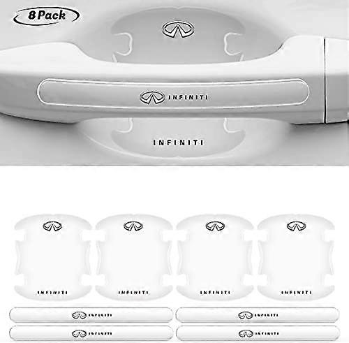 8Pcs διαφανείς συμβατές ταινίες προστασίας πορτών πορτών αυτοκινήτων γρατζουνιών προστατευτικών μεμβρανών γρατζουνιών πλευρικών αυτοκόλλητων