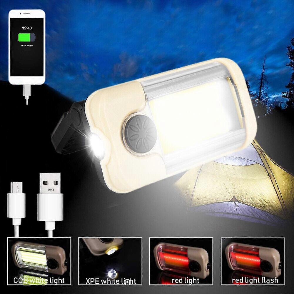 LED Work Light Lamp USB Rechargeable Magnetic Flashlight Emergency Torch